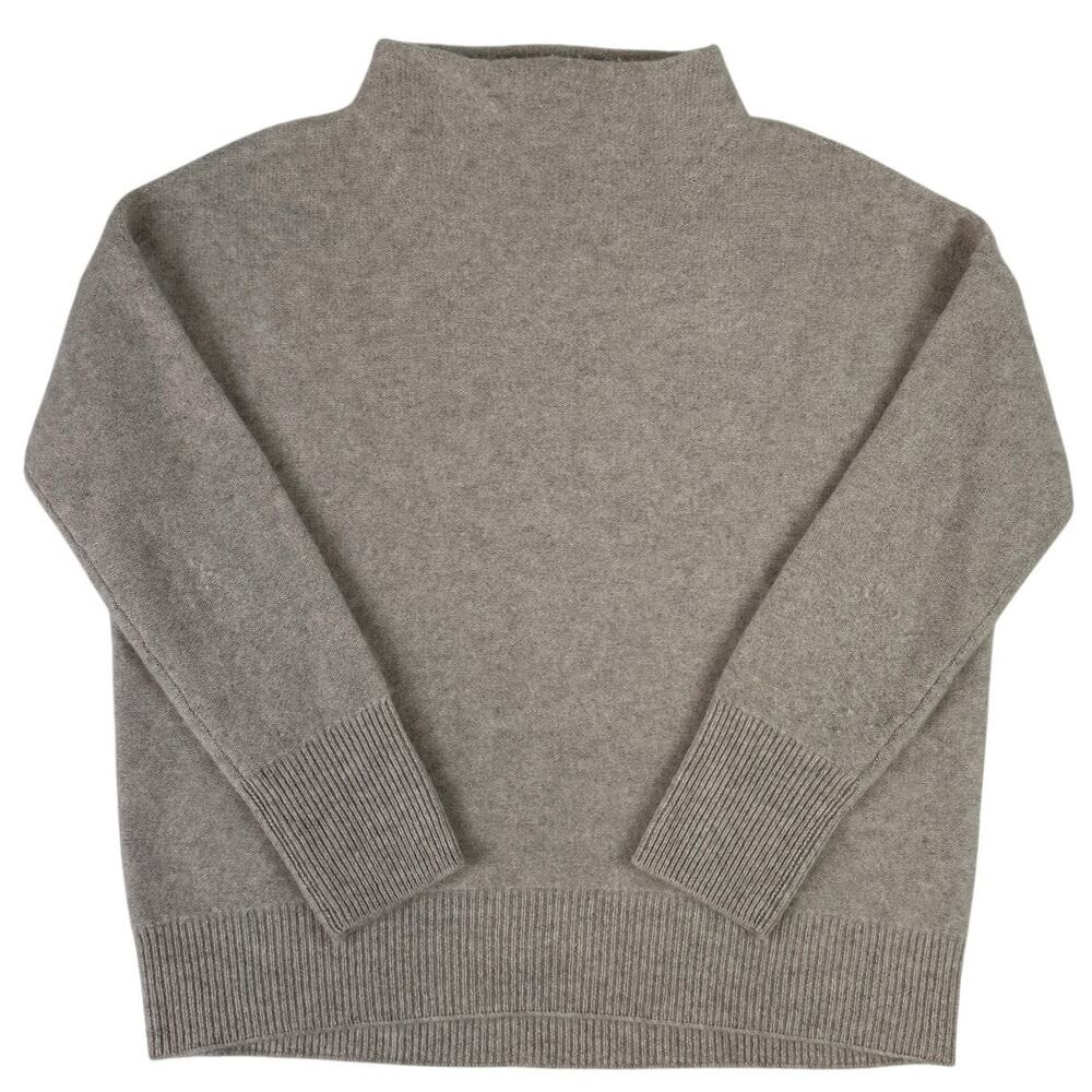 Vince 100% Cashmere Mock Neck Beige Sweater Women's Sz S